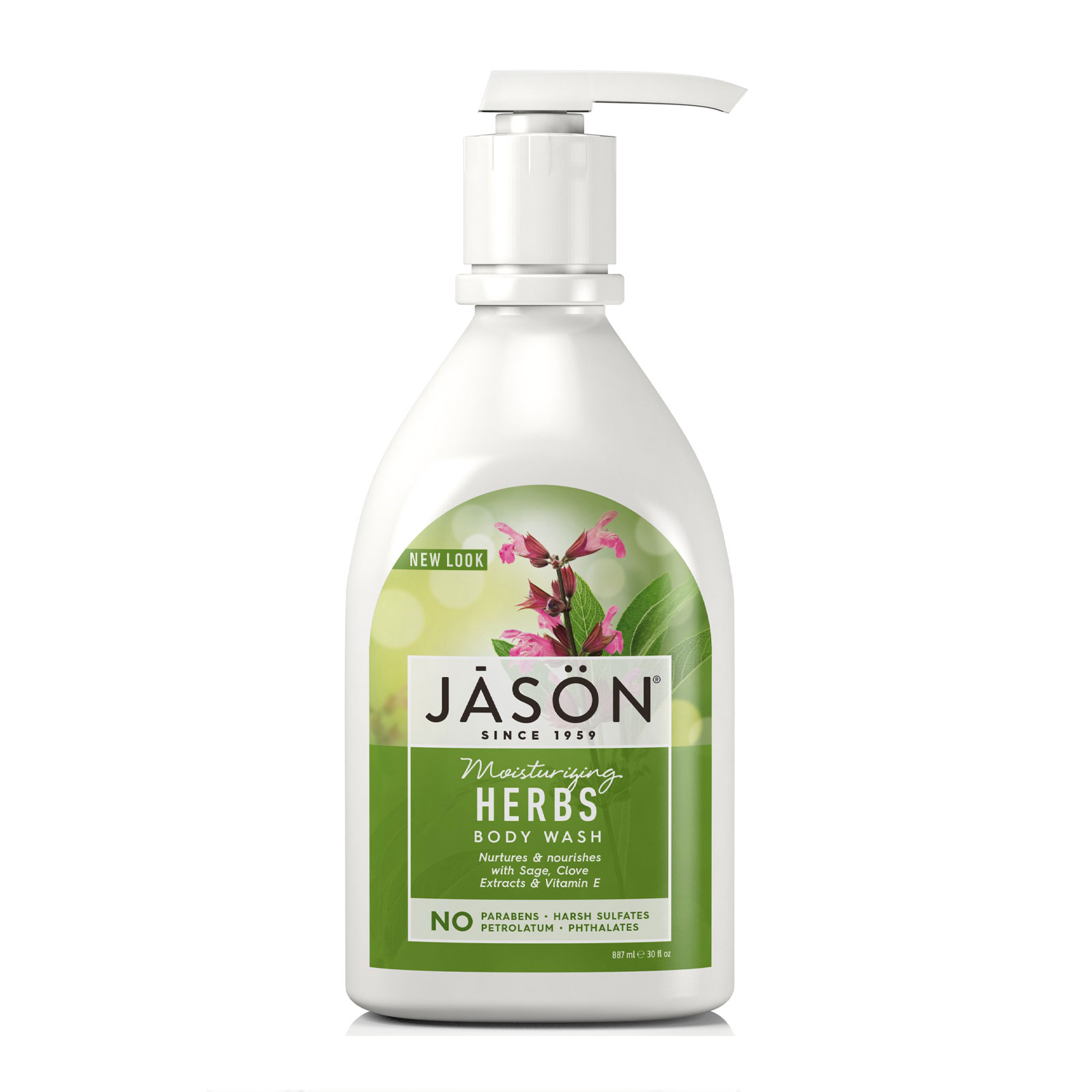 Jason Moisturizing Herbs Pure Natural Body Wash 887Ml