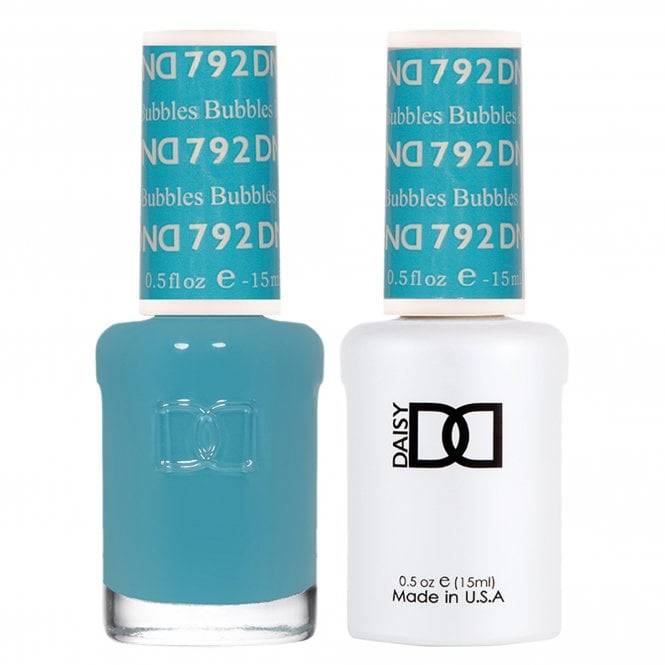 Dnd Duo Gel & Nail Polish Set Blue 2X15Ml Bubbles