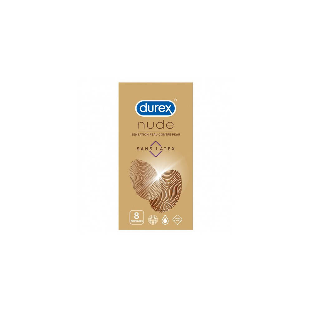 Durex préservatif nude sans latex boite de 8