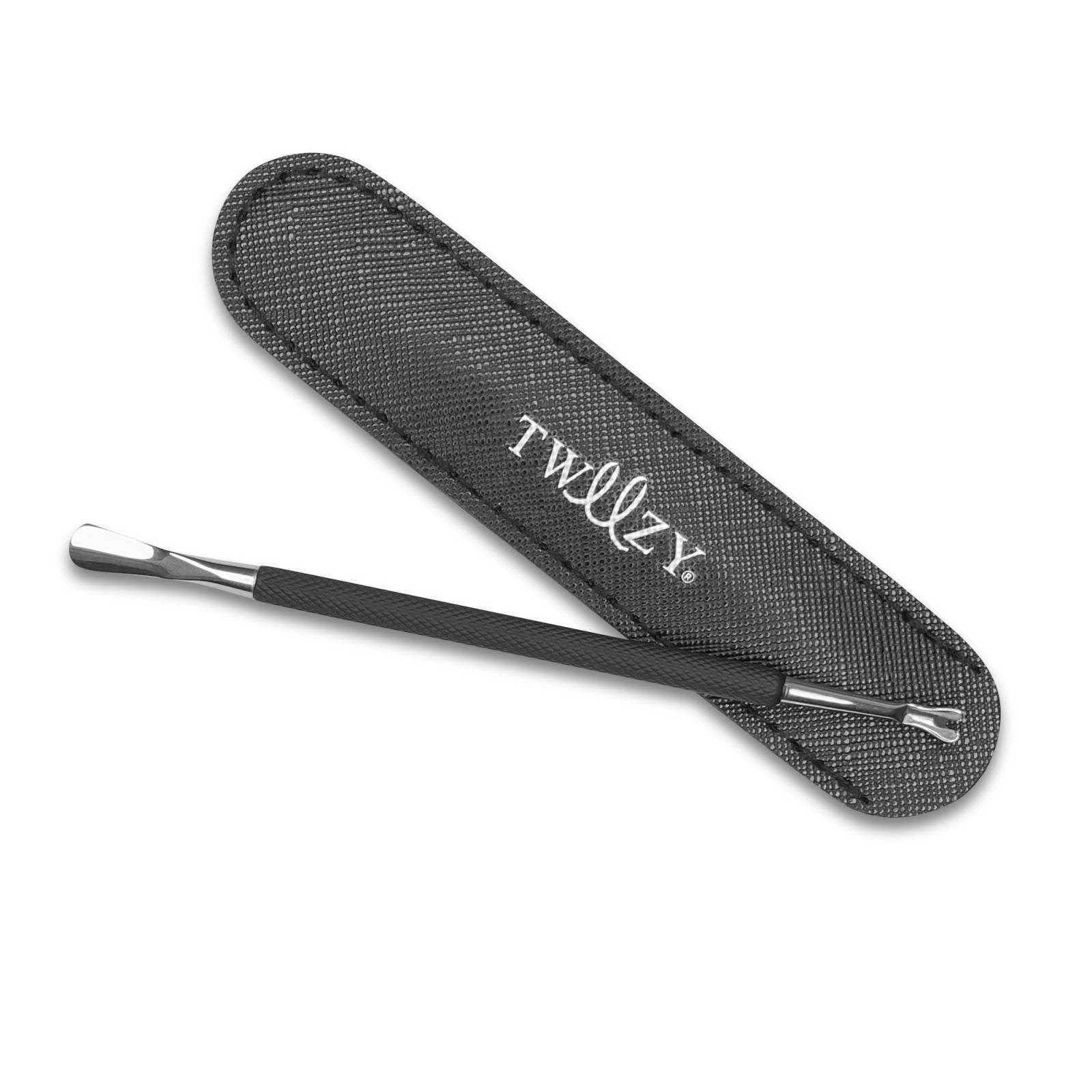 Tweezy Cuticle Pusher & Fork Trimmer With Pouch One Size