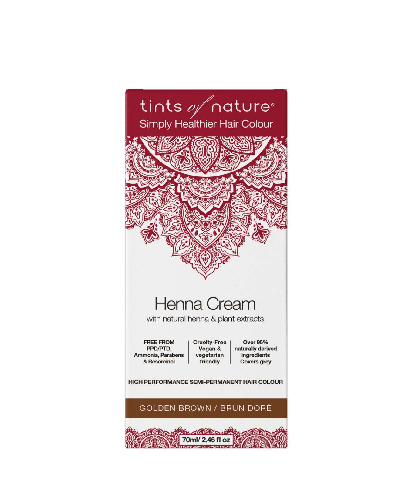 Tints of Nature Semi Permanent Henna Cream in Golden Brown