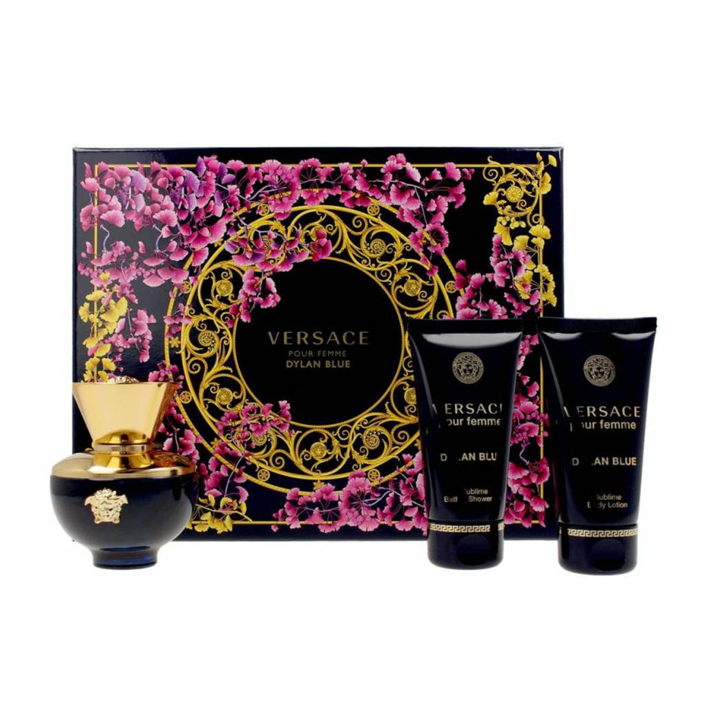 Versace Dylan Blue Femme Eau De Parfum Perfume Gift Set Spray 50Ml