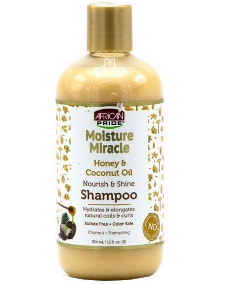 African Pride Moisture Miracle Honey And Coconut Oil Shampoo 473 Ml