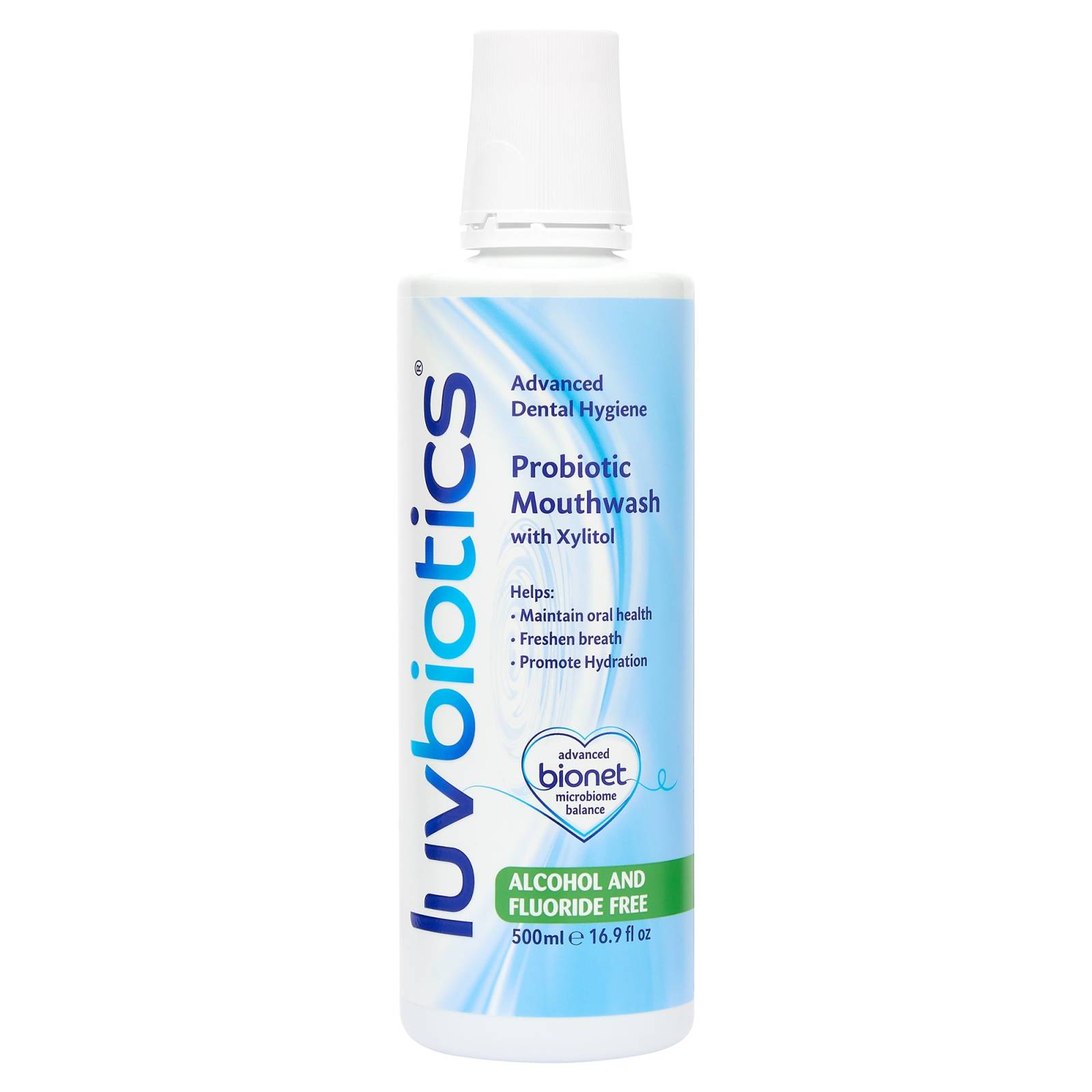 Luvbiotics Alcohol & Fluoride Free Probiotics Mouthwash 500 Ml