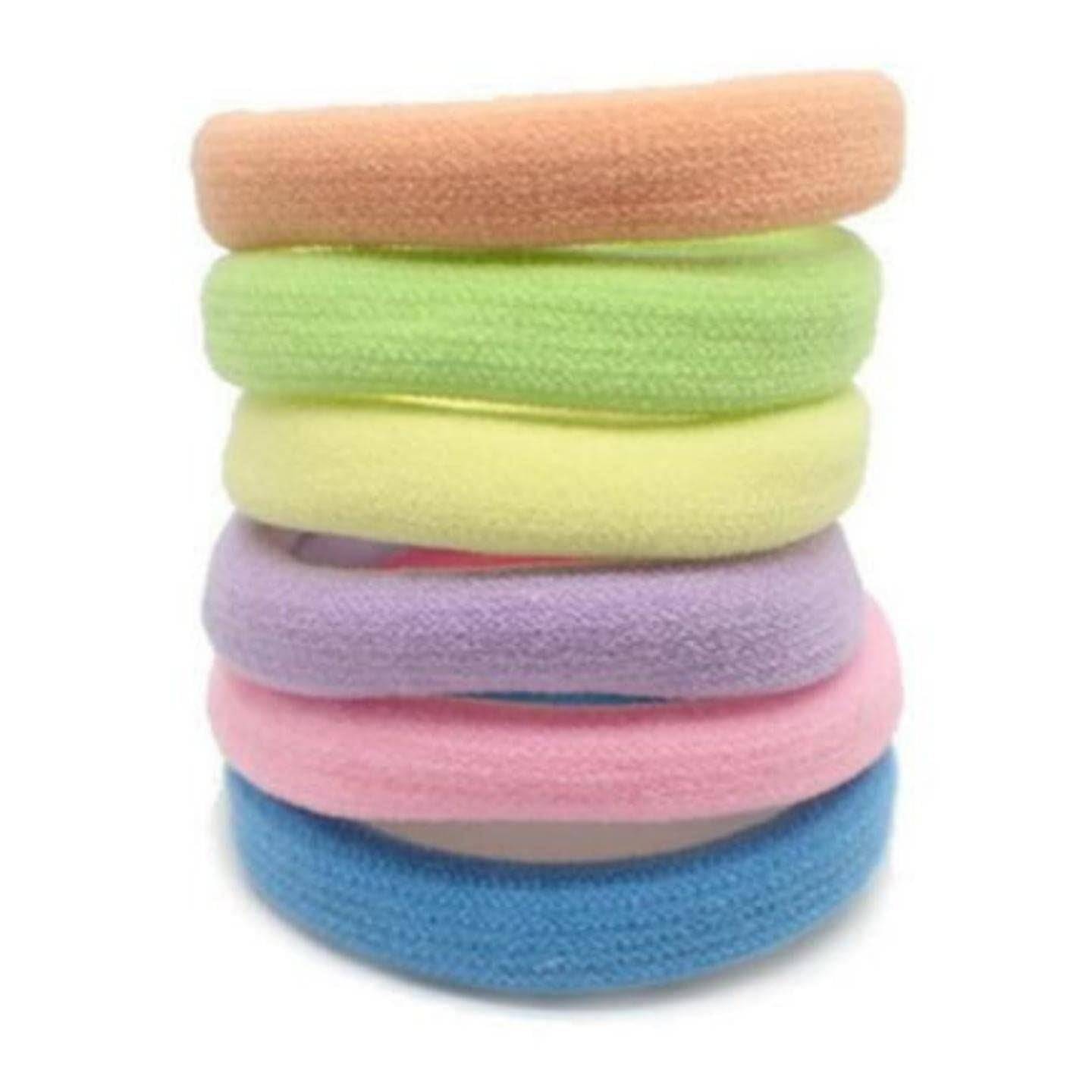 Topkids Accessories Thick Hair Bands, Hair Bobbles, Elastic Ponytail Holders, Hair Ties, No Damage -