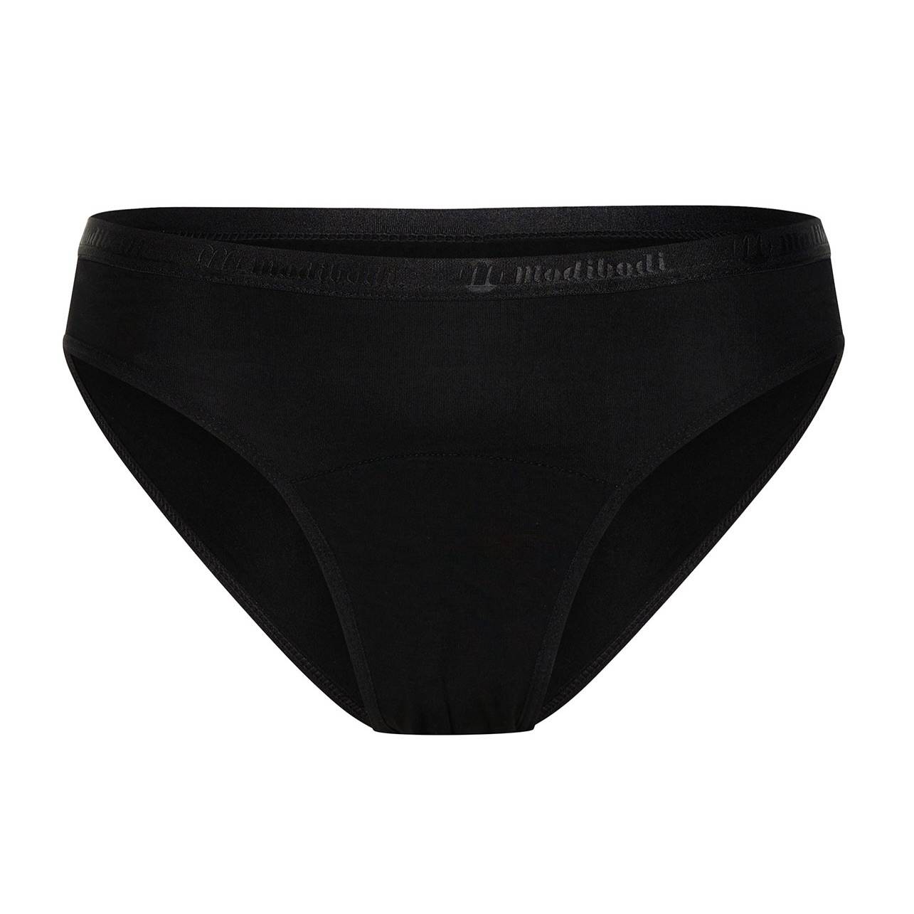 Modibodi Period Pant Bikini Heavy Flow Overnight Black Menstrual Incontinence Knickers 4 10