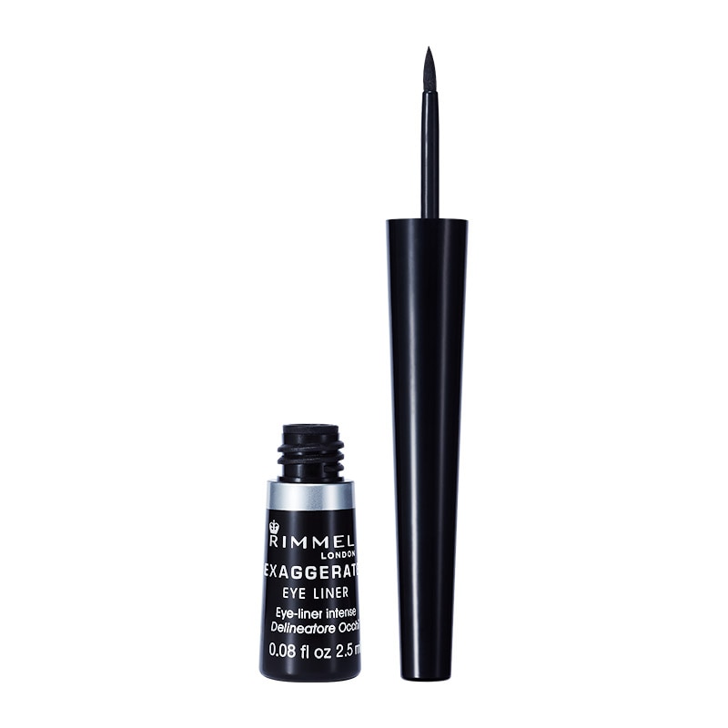 rimmel exaggerate liquid eyeliner 2.5ml 100% black