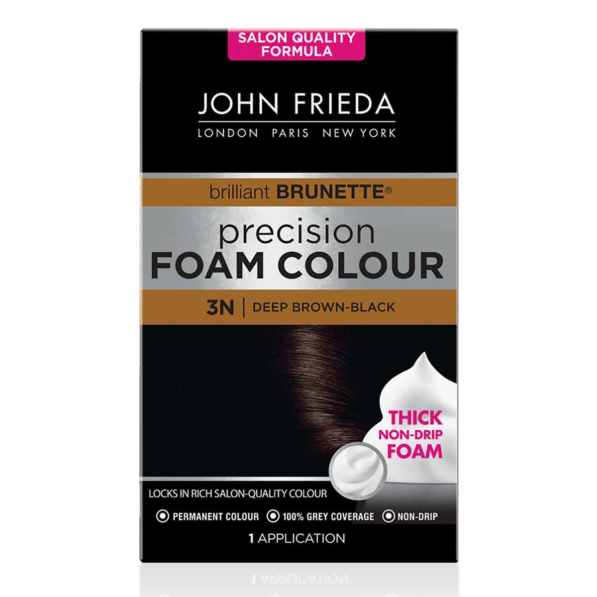 John Frieda Precision Foam Colour 3N Deep Brown Black