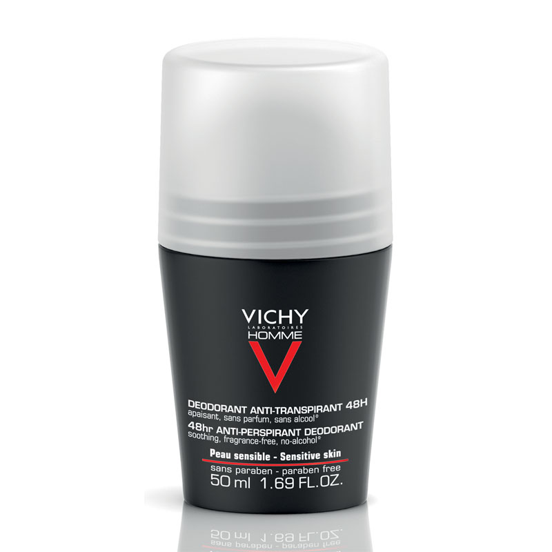 Vichy Homme 48Hr Anti-Perspirant Deodorant Sensitive Skin 50Ml