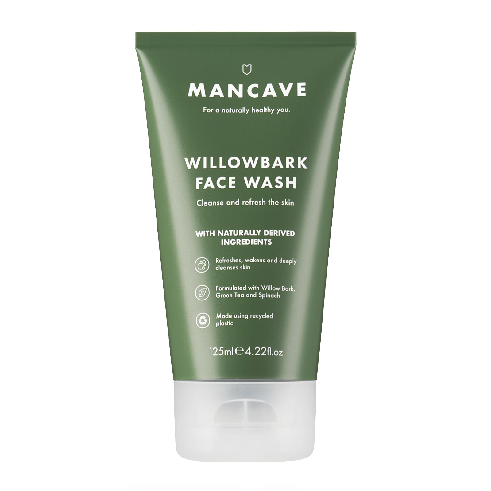 ManCave Natural Willowbark Face Wash 125ml