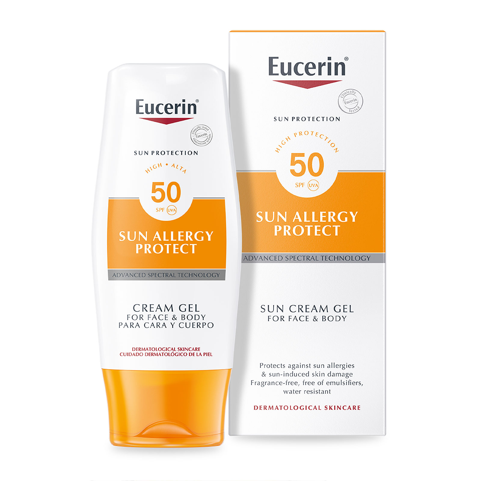 Eucerin Sun Allergy Protect Sun Cream Gel Spf50 150Ml