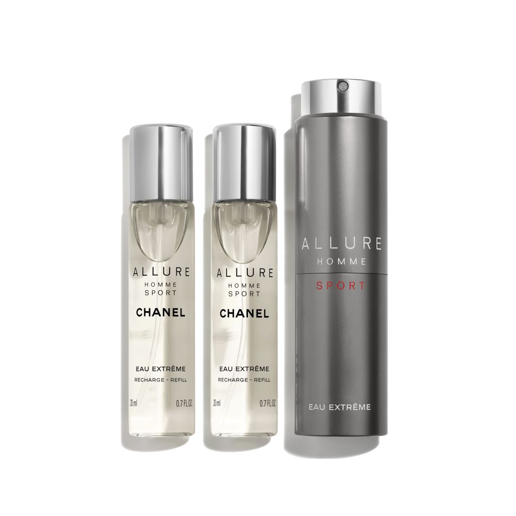 Chanel Allure Homme Sport Eau Extrême Refillable Travel Spray 3 X 20Ml