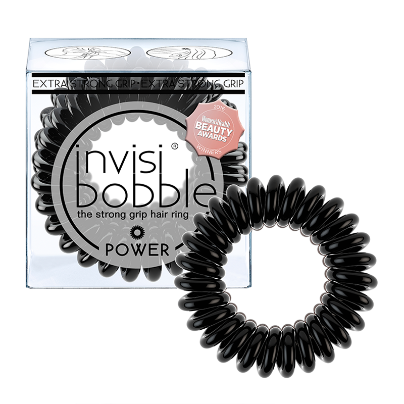 Invisibobble Power Hair Tie True Black 3 Pack