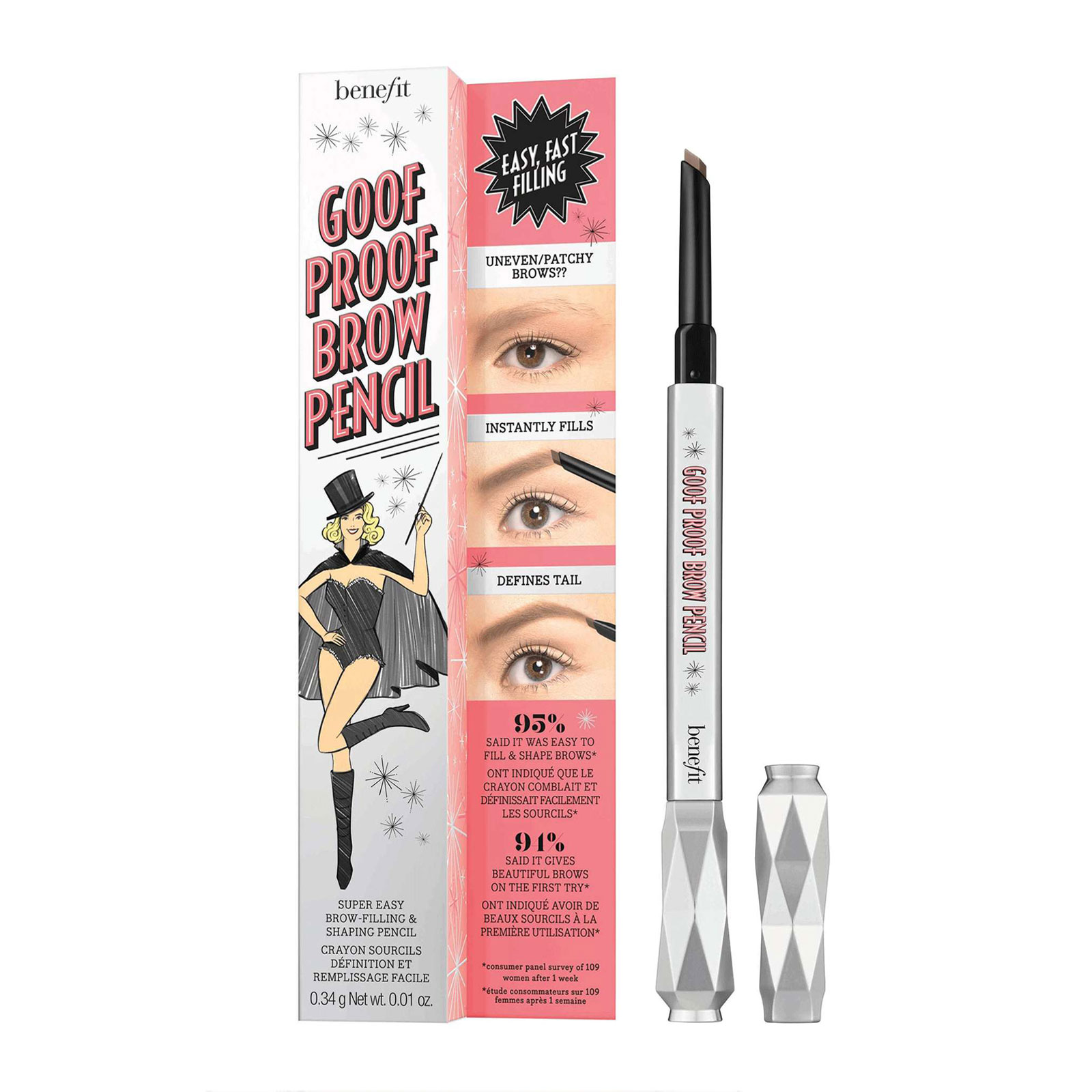 Benefit Goof Proof Easy Shape & Fill Brow Pencil 0.34G 1.5 Light Neutral Blonde