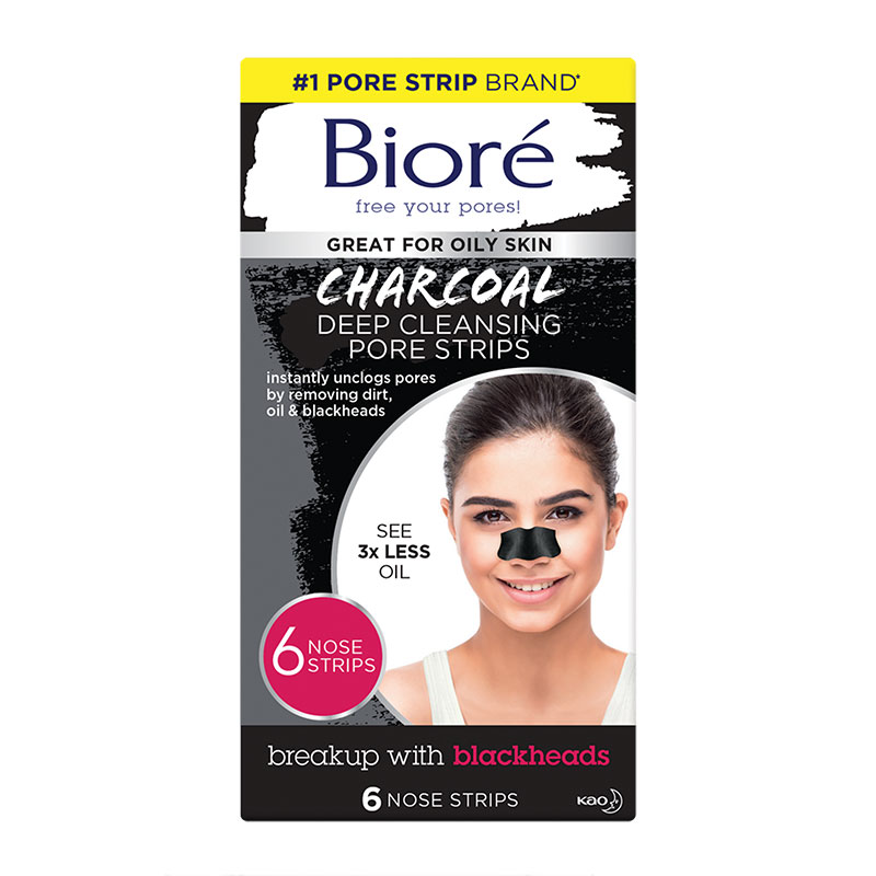 Biore Deep Cleansing Charcoal Pore Strips 6 Nose Strips