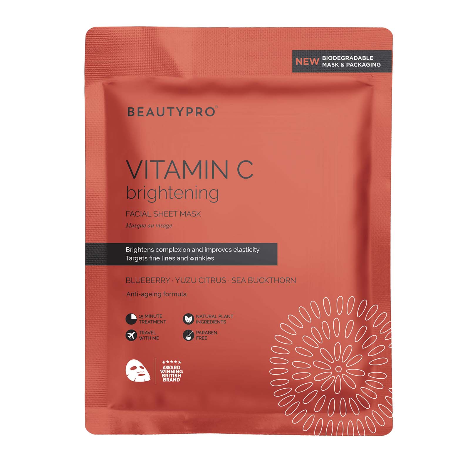 Beautypro Vitamin C Brightening Sheet Mask