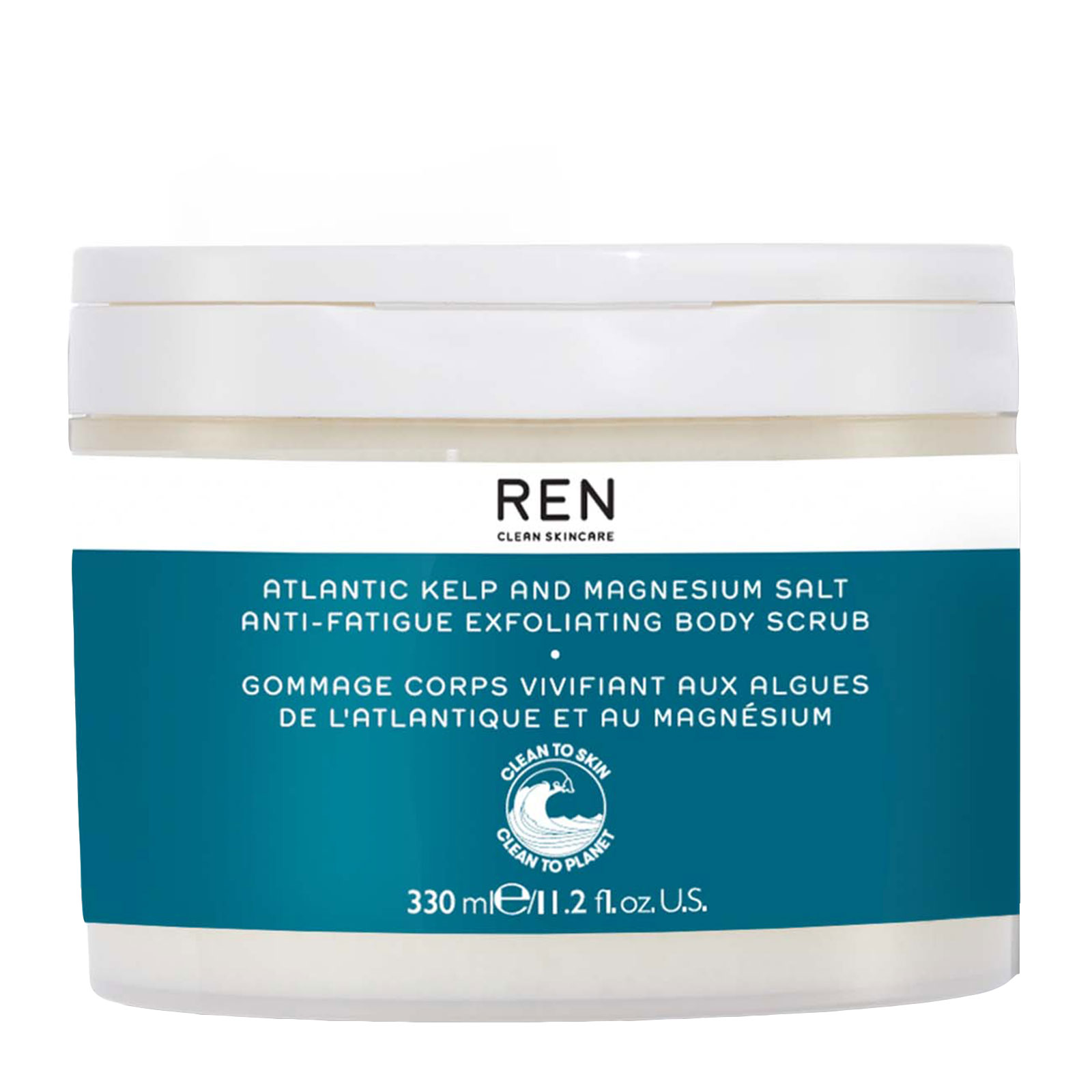 Ren Clean Skincare Atlantic Kelp And Magnesium Salt Anti-Fatigue Exfoliating Body Scrub 330Ml