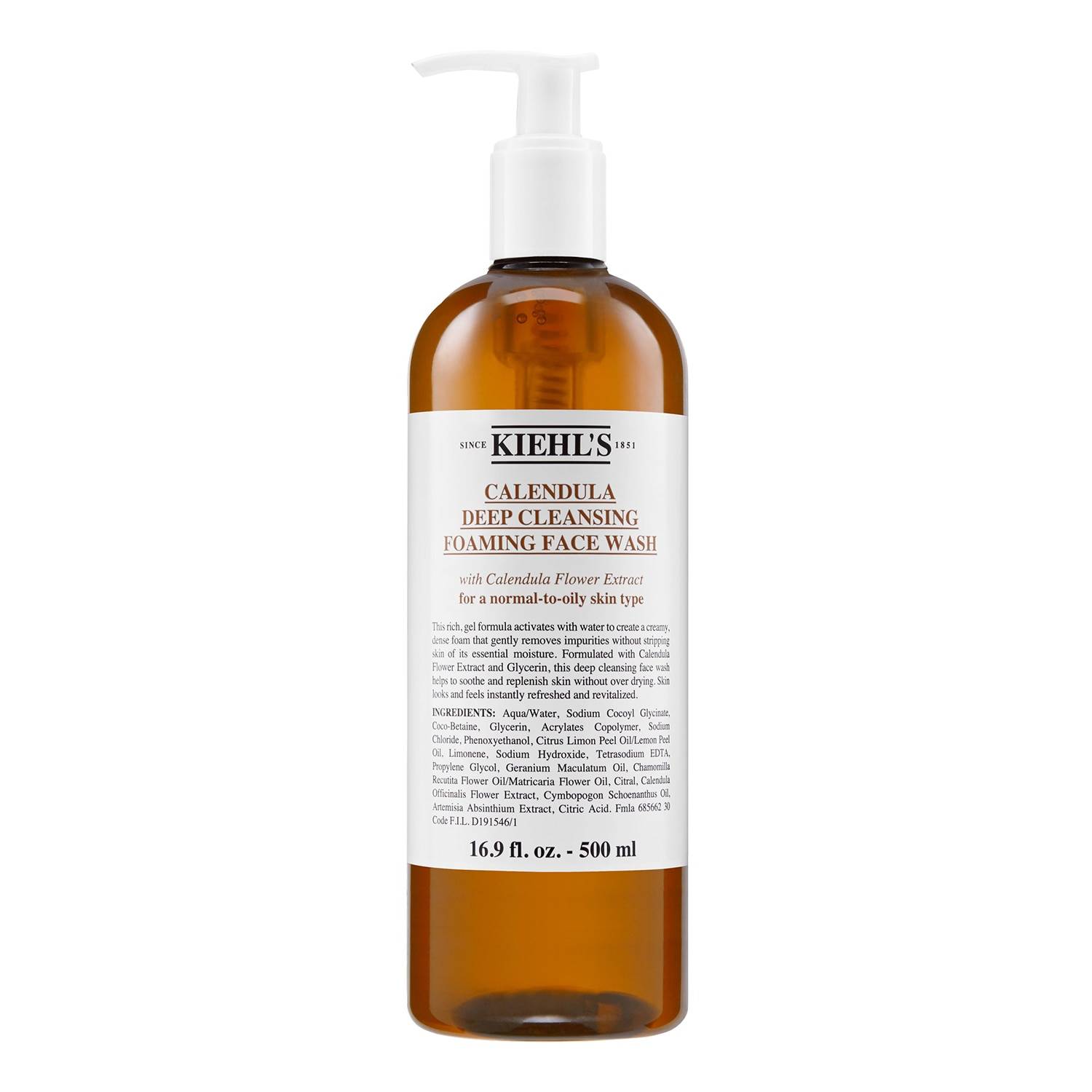 Kiehl's Calendula Deep Cleansing Foaming Face Wash 500Ml