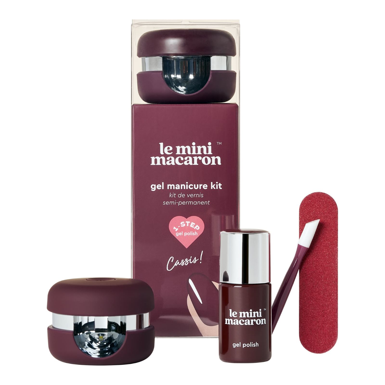 Le Mini Macaron Gel Manicure Kit Cassis 160G