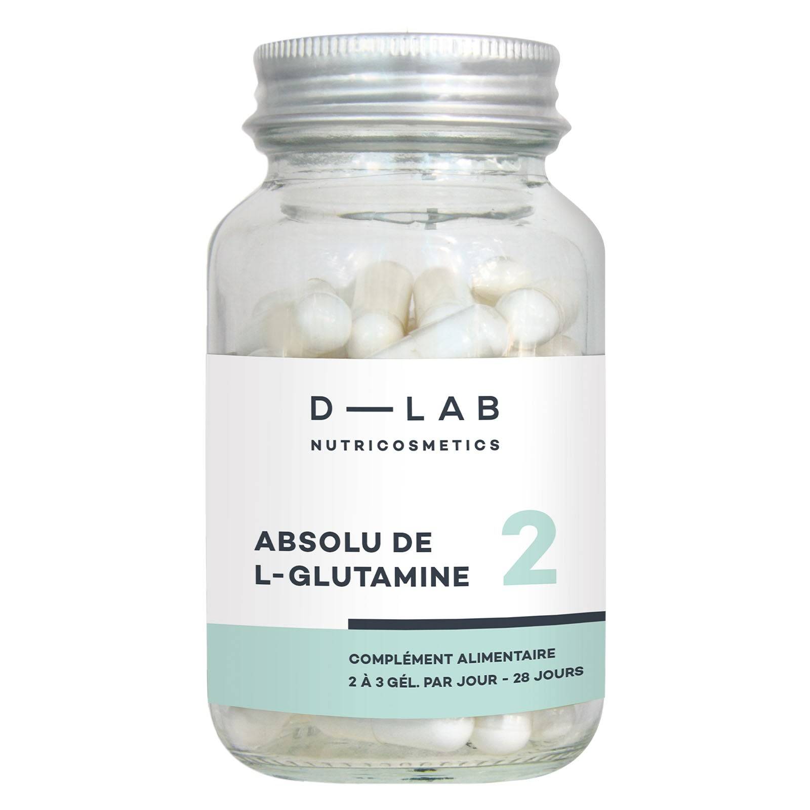 D-LAB NUTRICOSMETICS Absolu L-Glutamine 56 gélules
