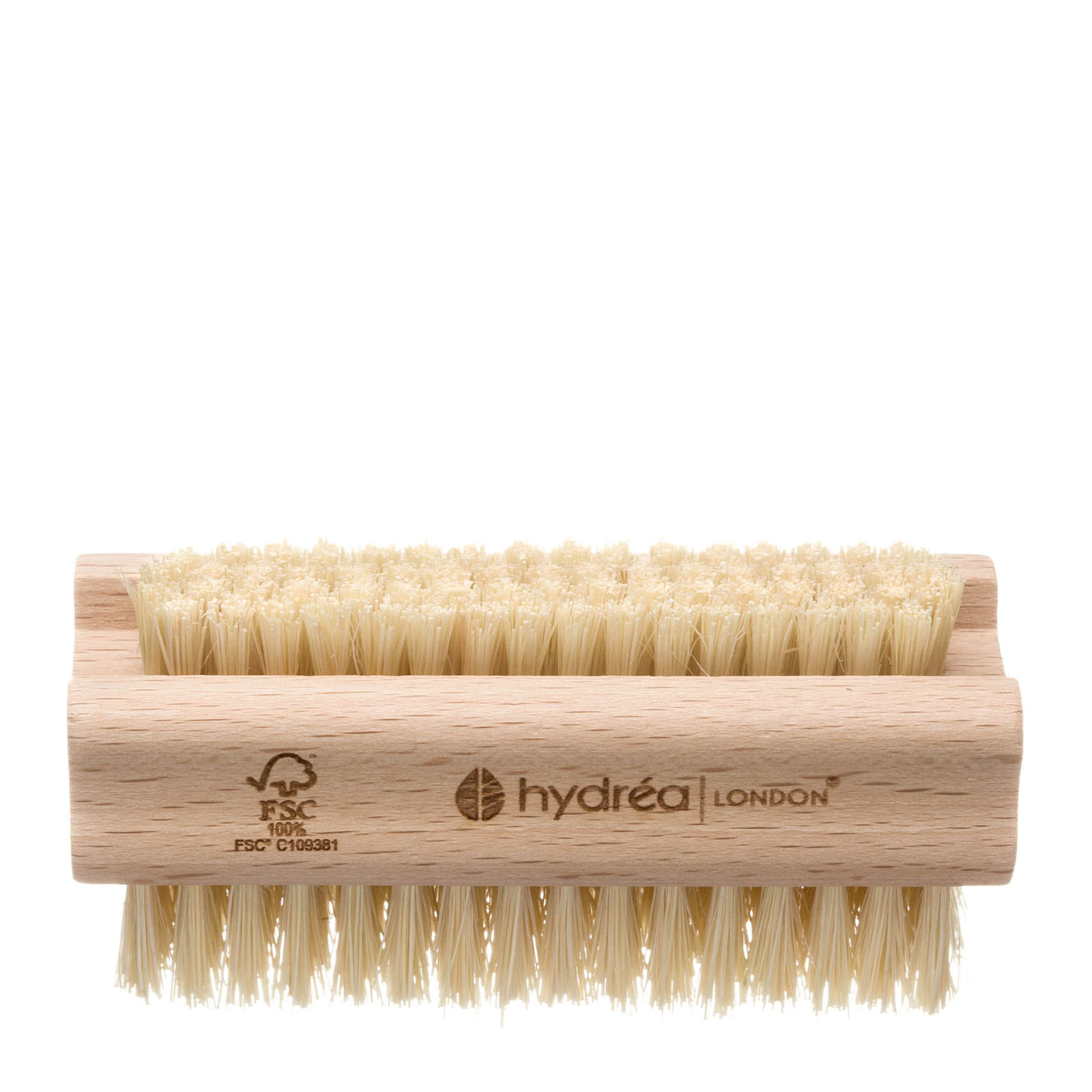 Hydrea London Extra Tough Dual Sided Hand & Nail Brush With Cactus Bristles - Hard Strength