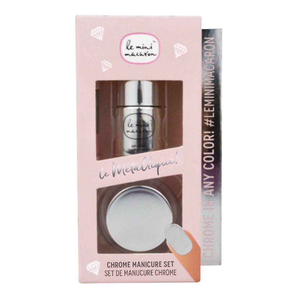 Le Mini Macaron Le Metallique Chrome Manicure Set