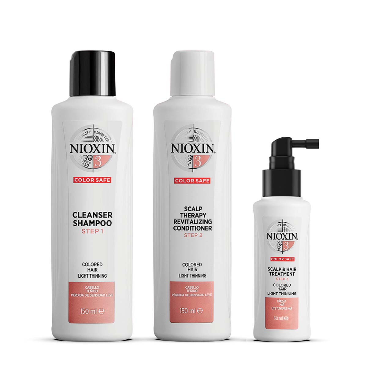 Nioxin 3-Part System Kit 3 For Colored Hair With Light Thinning